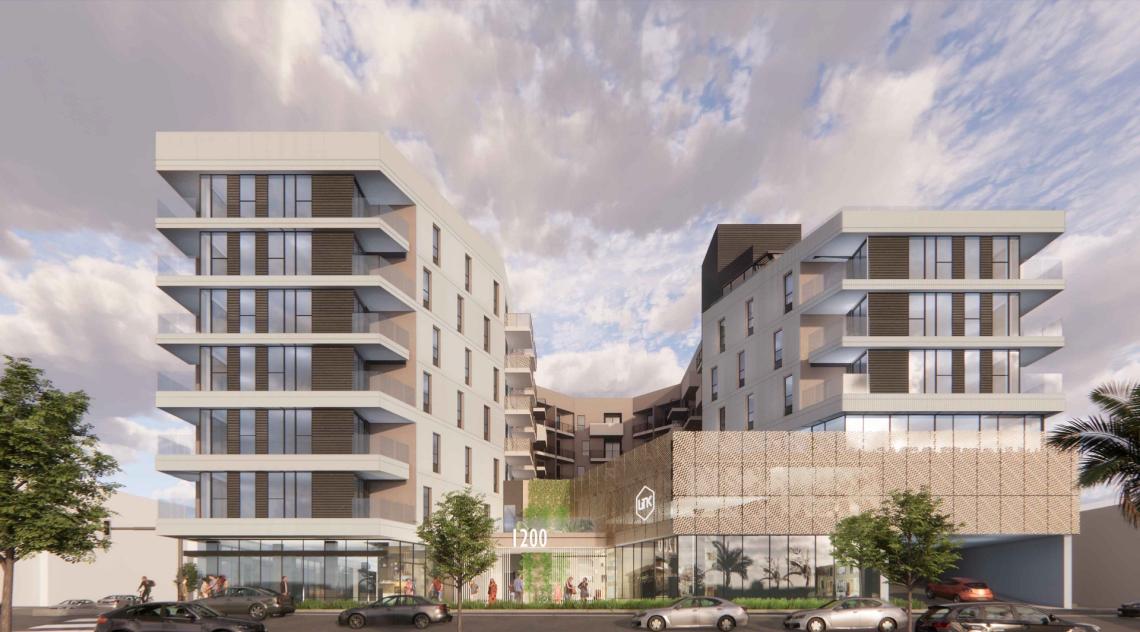 Grubb Properties proposes 151 apartments at 1200 N Vine